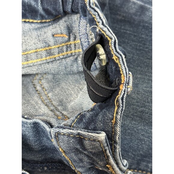 Gymboree Girls 5 Bootcut Jeans 🩵 Bow Pocket Detail Dark Blue Denim - Picture 7 of 11